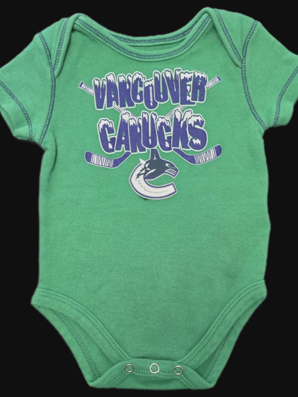 Vancouver Canucks Infant “Vancouver Canucks Hockey” Bodysuit 3/6M
